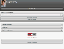 Tablet Screenshot of elworthyhomes.com